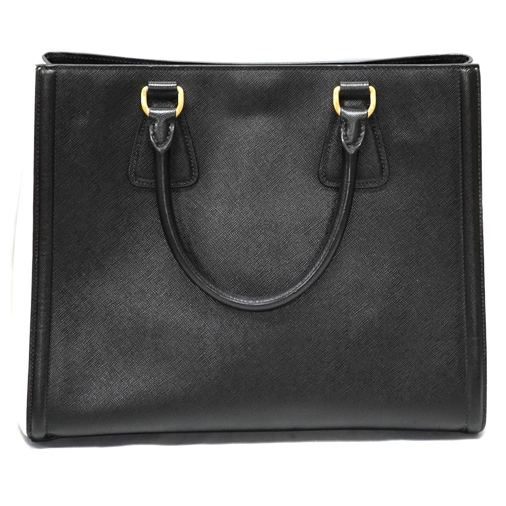 Prada leather Saffiano black bag